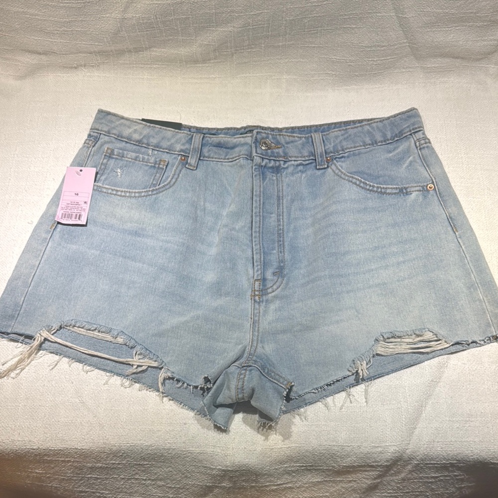 Wild Fable Light Blue Distressed Jean Shorts
